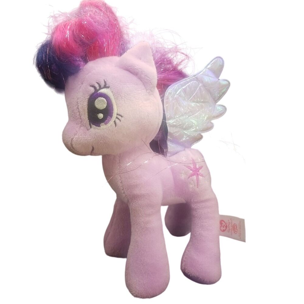 TY My Little Pony Purple Plush Twilight Sparkle Stuffed Toy 2015 8" Stuffy